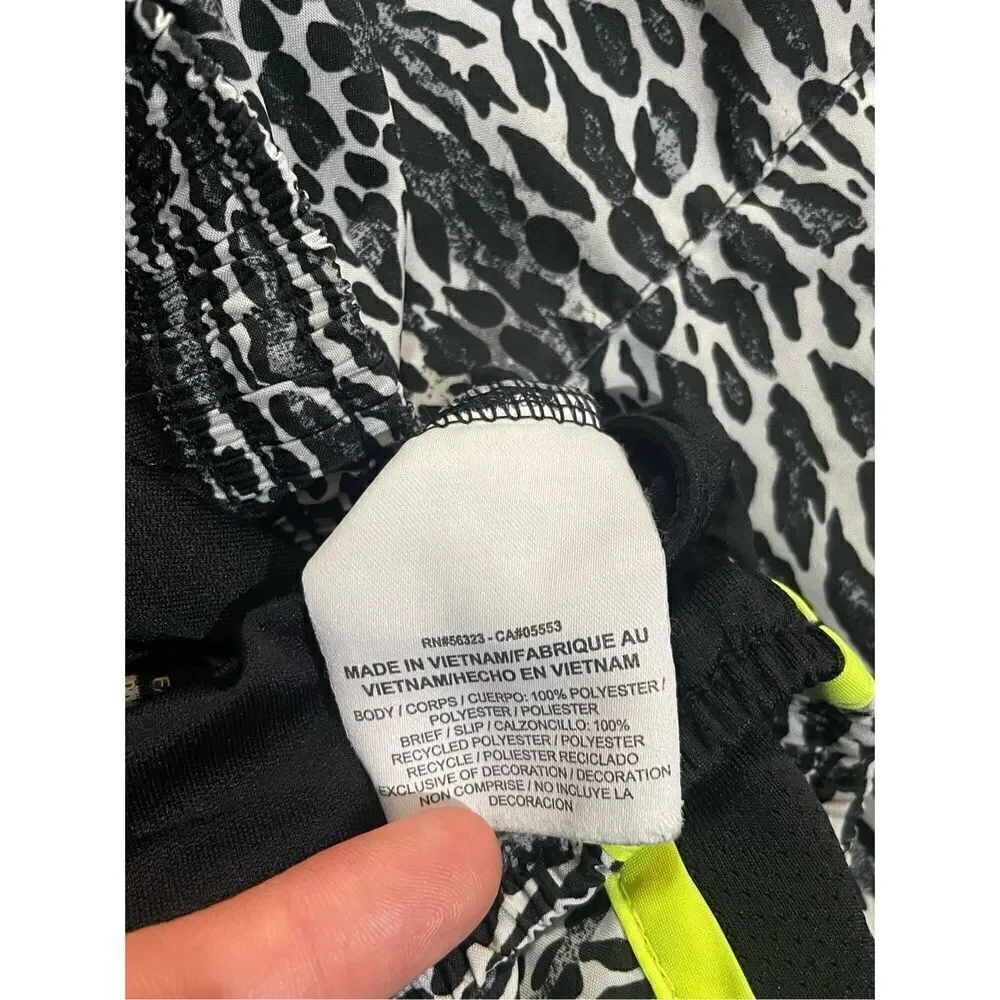 Nike Dri‎ fit Leopard animal print Running activewear Shorts sz XS